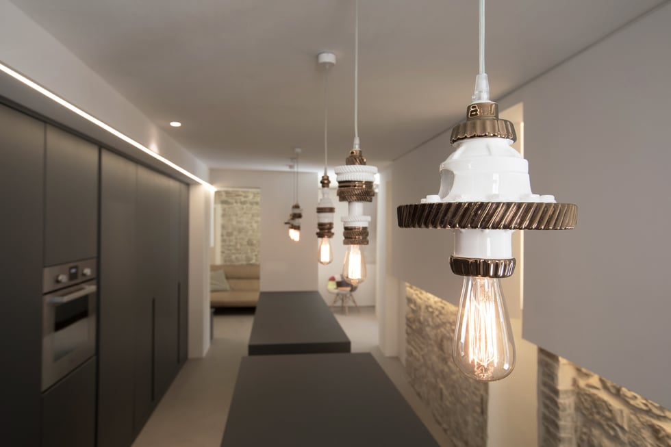 mek Industrial style suspension lamps