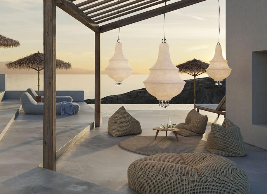 What is the best material for outdoor lamps?